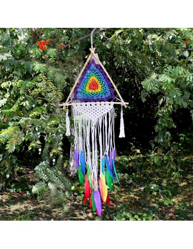 Attrape-rêves pyramidal balinais – Harmonie zen