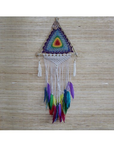 Attrape-rêves pyramidal balinais – Harmonie zen