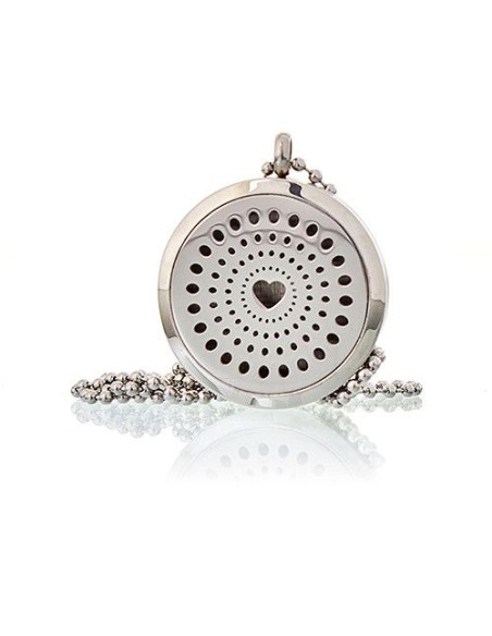 Collier diffuseur d’aromathérapie – Cœur diamant