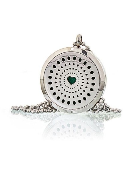 Collier diffuseur d’aromathérapie – Cœur diamant