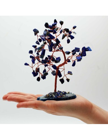 Grand arbre de pierres – Sodalite & agate bleue