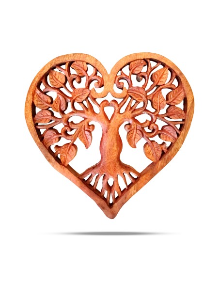Panneau mural cœur Arbre de Vie – Amour & harmonie