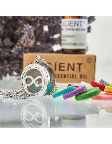 Collier diffuseur d’aromathérapie – Amour infini