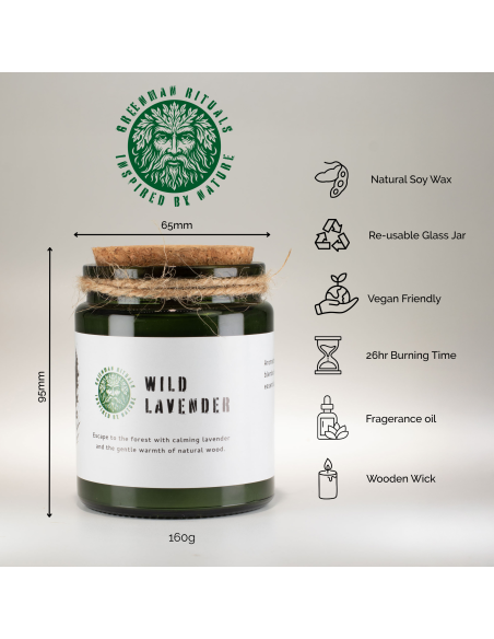 Greenman – Bougie soja Woodwick «Lune du loup»