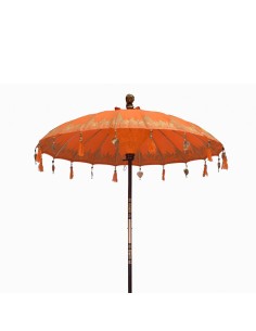 Ombrelle balinaise décorative – Orange solaire