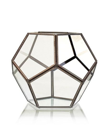 Terrarium en verre octogonal – Jardin zen