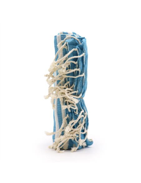 Pareo en coton – Bleu ciel