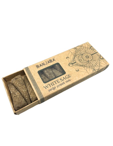 Cônes pyramidaux Banjara Smudge – Blé blanc