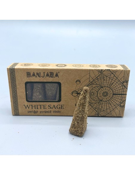 Cônes pyramidaux Banjara Smudge – Blé blanc