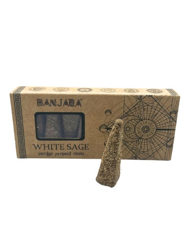 Cônes pyramidaux Banjara Smudge – Blé blanc