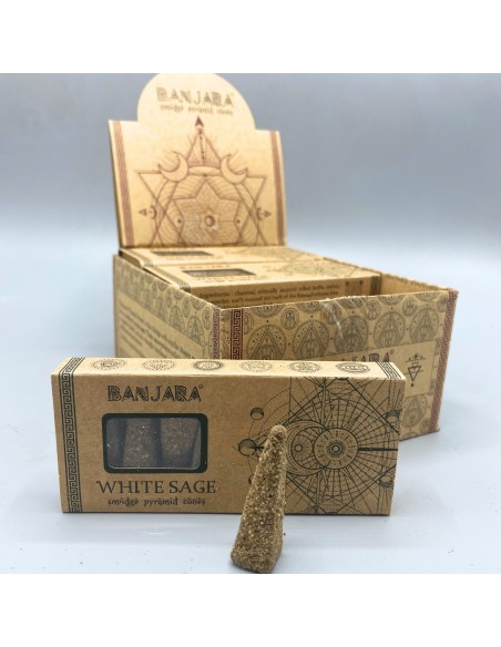 Cônes pyramidaux Banjara Smudge – Blé blanc