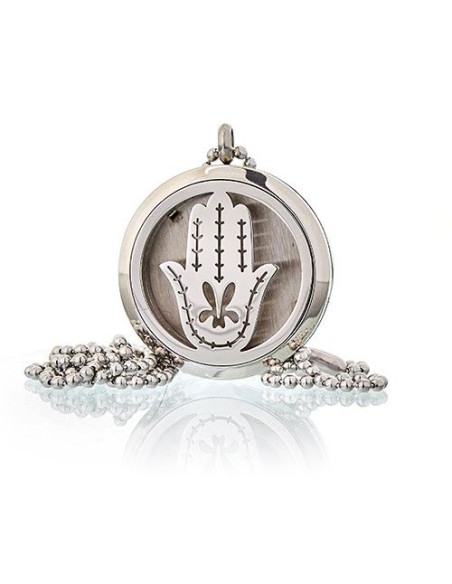 Collier diffuseur d’aromathérapie – Main de Fatima