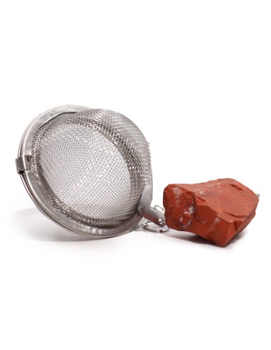Infuseur à thé en pierres naturelles – Jaspe rouge