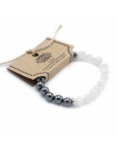 Bracelet magnétique en quartz rose – Calme émotionnel