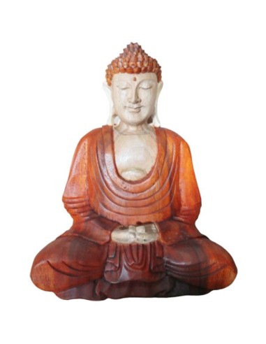 Statue de Bouddha sculptée main – Geste d’ancrage