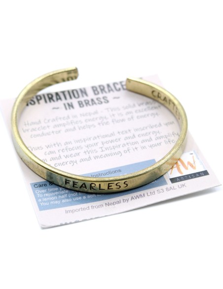 Bracelet inspiration en laiton – Intention sacrée