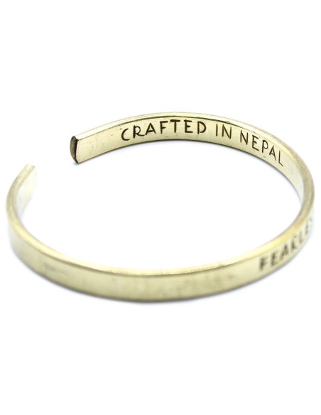 Bracelet inspiration en laiton – Intention sacrée