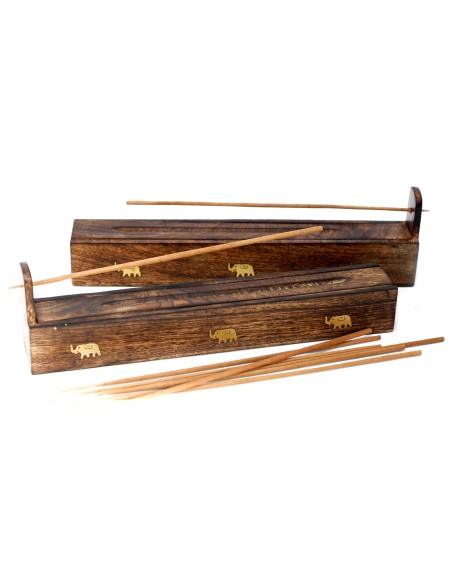 Boîte à encens en bois de manguier – Modèles assortis