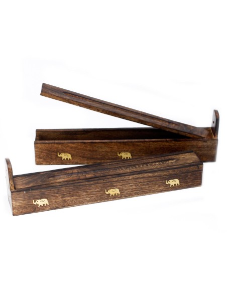 Boîte à encens en bois de manguier – Modèles assortis