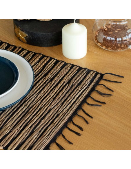 Set de table jacinthe d’eau – Tigre noir zen