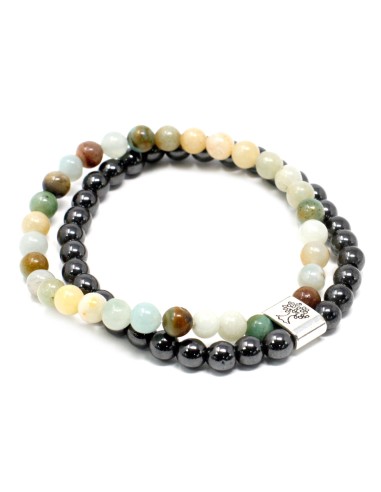 Bracelet magnétique en amazonite – Apaisement