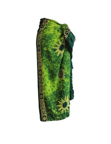 Pareo celtique de Bali – Symboles solaires (couleurs assorties)