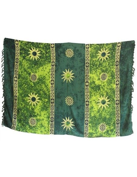 Pareo celtique de Bali – Symboles solaires (couleurs assorties)