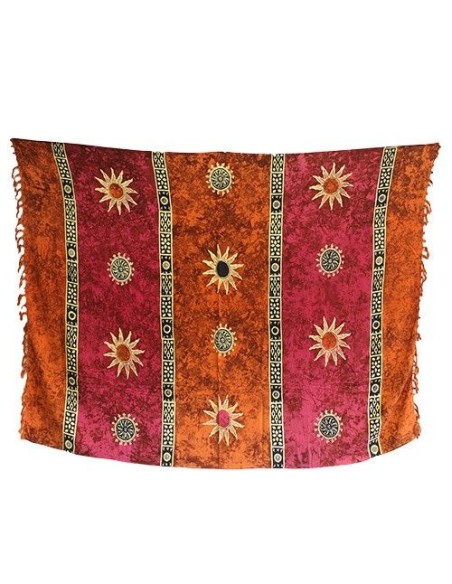 Pareo celtique de Bali – Symboles solaires (couleurs assorties)