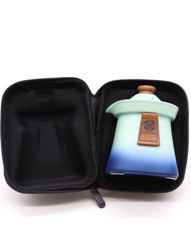 Service à thé Temple – Ciel bleu (théière & 3 tasses)