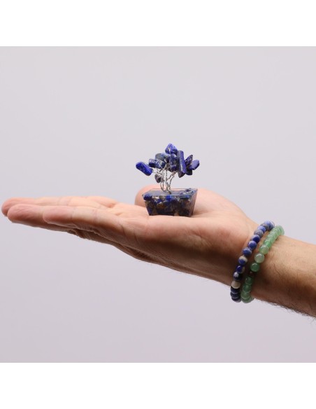 Mini arbre de pierres – Sodalite & orgonite