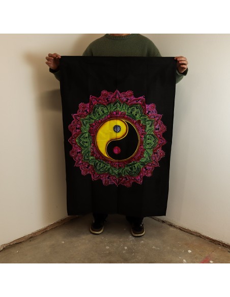 Tenture murale Mandala Yin & Yang – Équilibre sacré