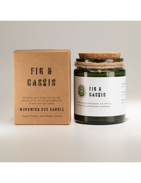 Greenman – Bougie soja Woodwick «Figue & cassis»