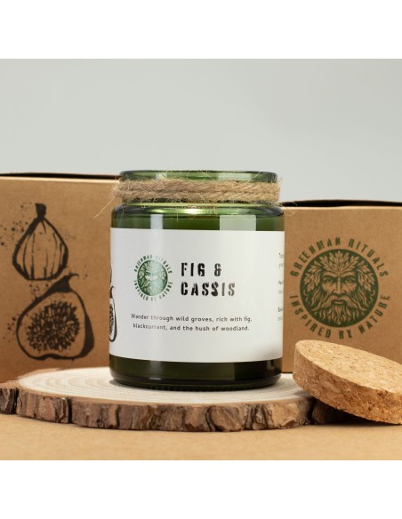 Greenman – Bougie soja Woodwick «Figue & cassis»