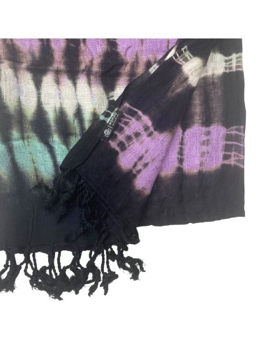 Étole Boho Java Art – Rayures multicolores