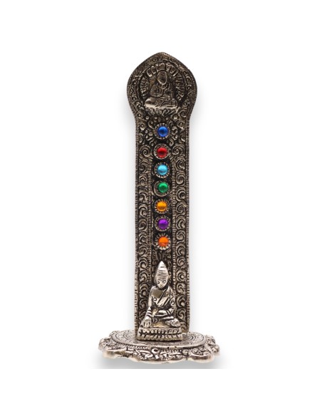Porte?encens Bouddha en tour – Sept chakras