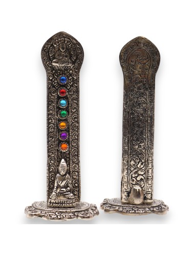 Porte?encens Bouddha en tour – Sept chakras