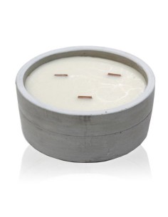 Bougie ronde décorative – Patchouli & ambre foncé