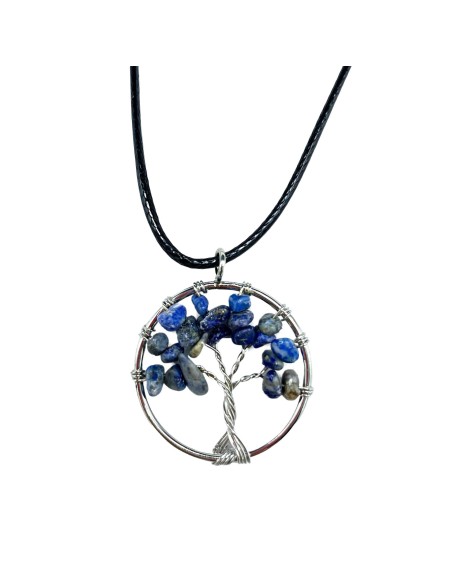 Pendentif Arbre de Vie en sodalite – Clarté
