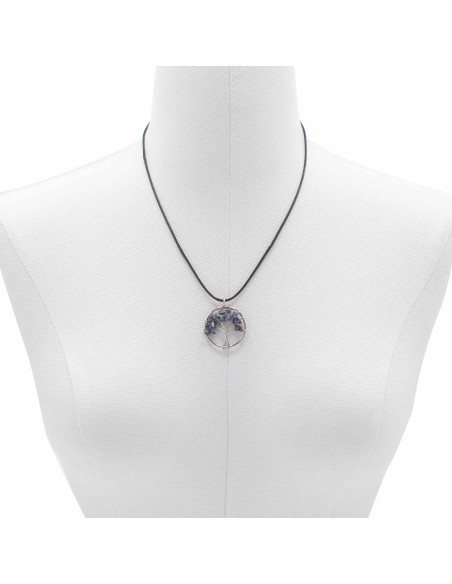 Pendentif Arbre de Vie en sodalite – Clarté