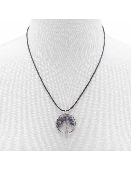Pendentif Arbre de Vie en sodalite – Clarté