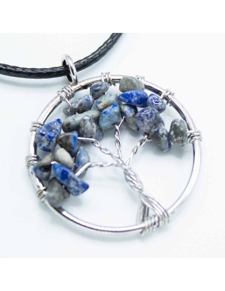 Pendentif Arbre de Vie en sodalite – Clarté