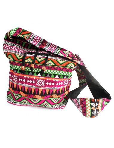 Sac étudiant en jacquard – Rose