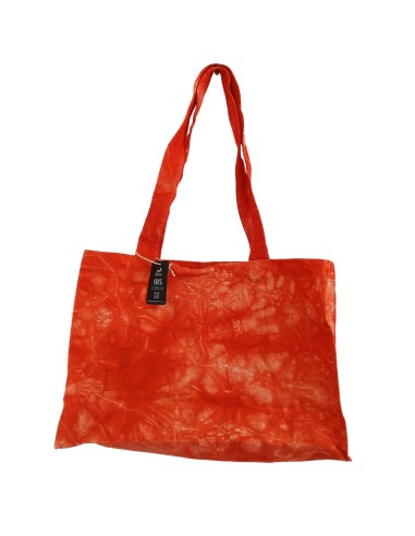 Sac à main effet lavé – Orange désert