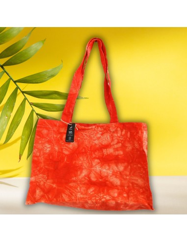 Sac à main effet lavé – Orange désert