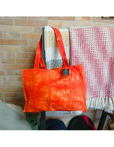 Sac à main effet lavé – Orange désert