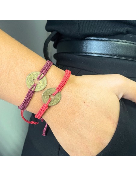 Bracelets d’amitié – Pièce Feng Shui porte-chance