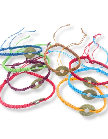 Bracelets d’amitié – Pièce Feng Shui porte-chance