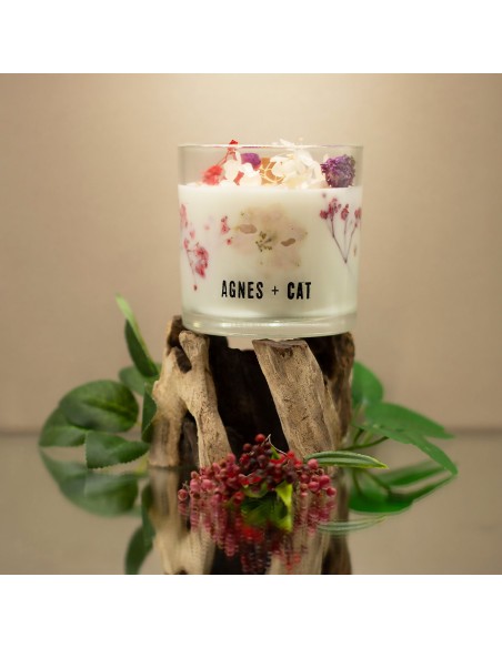 Agnes + Cat – Bougie botanique soja «Roses of Sawrey»