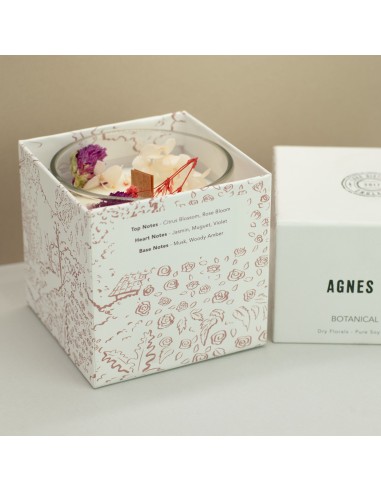 Agnes + Cat – Bougie botanique soja «Roses of Sawrey»