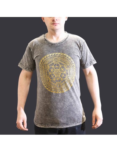 T?shirt Nomad Sari – Chakra gris foncé (taille S)